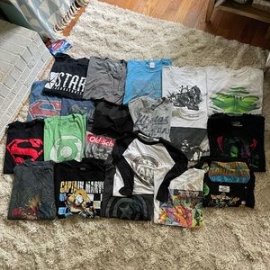 Men 20 Large superhero DC Marvel Batman Superman Captain Marvel America Avengers